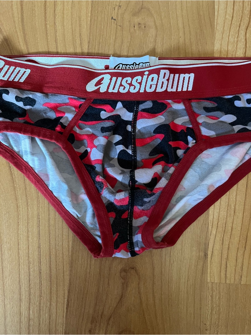 AussieBum Men’s Red Camo Briefs